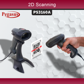 Pegasus PS3160A wired 2D Barcode Scanner