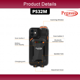 Pegasus PS32M 2D Portable Mobile Back Clip