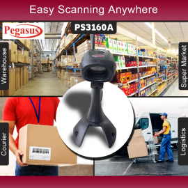 Pegasus PS3160A wired 2D Barcode Scanner