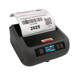 Pegasus ML803 Portable Mobile Label and Receipt Printer